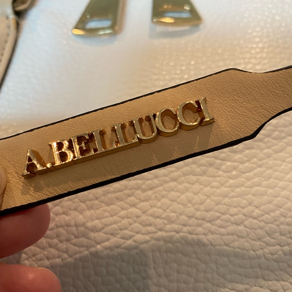 🎉HP🎉 LIKE NEW A.Bellucci genuine Italian tri-color pebble leather handbag - Picture 4 of 14